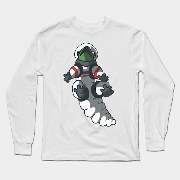 Classic Space Lizard Long Sleeve T-Shirt by Zing